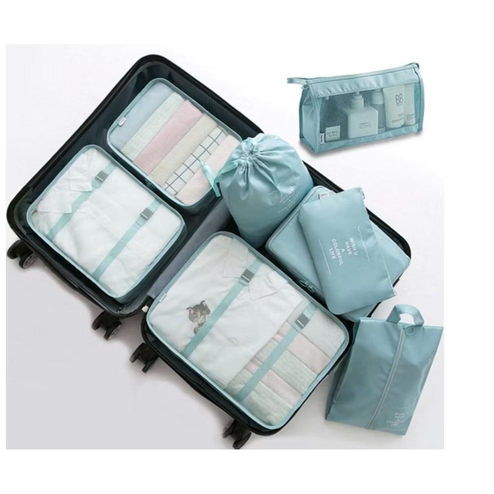MPM 8 PC Packing Cube Luggage Organizers Set, Travel Packing Bags, Suitcase Bag Set - Image 2