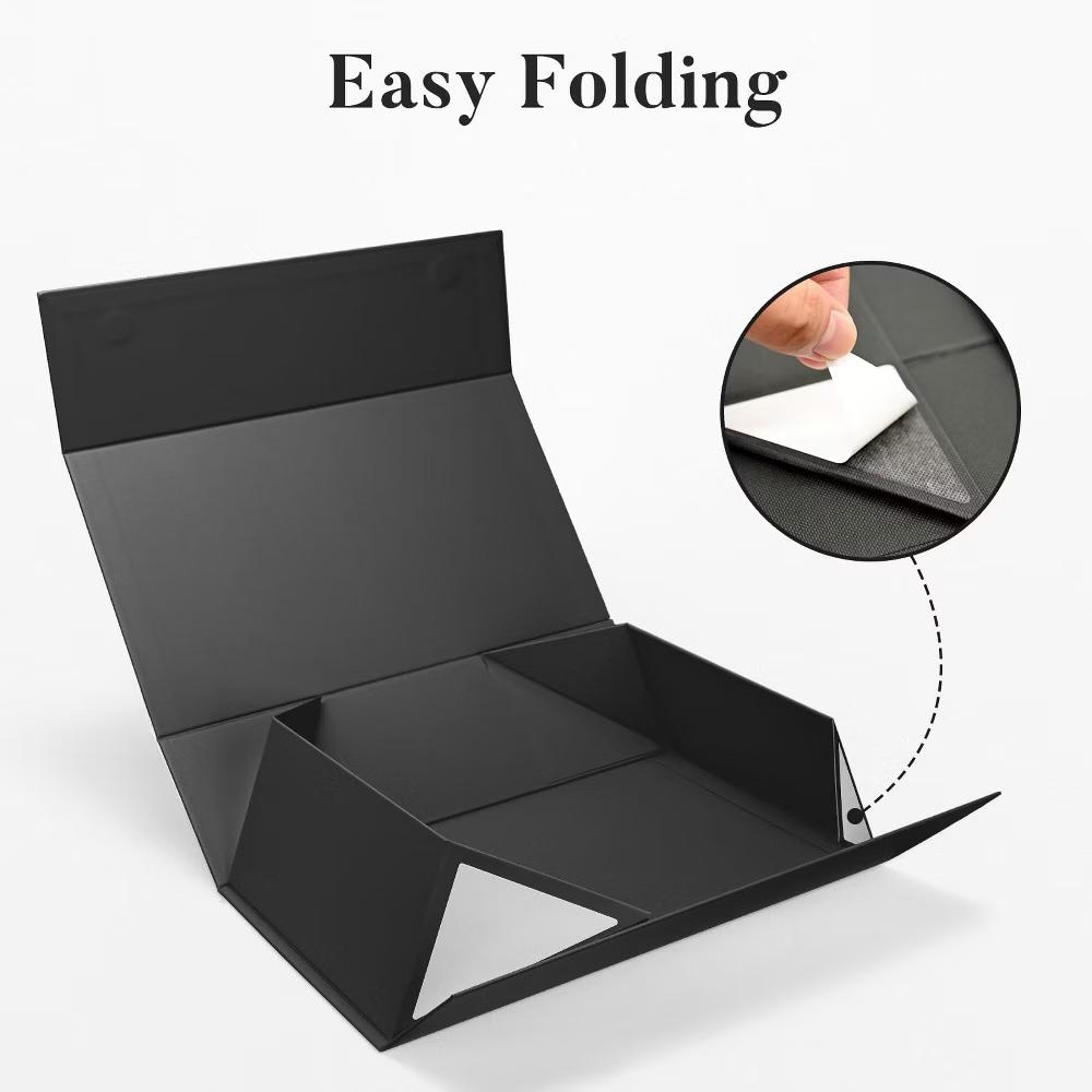 Large Gift Box 14x8.5x4.5 Inch Black Magnetic Lid with Ribbon Shredded Filler Card for Birthday Anniversary Wedding 1 Piece - Image 5
