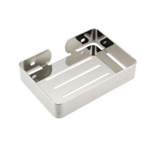 SUS304 Stainless Steel Wall Mounted Drain Mesh Design Soap Dish