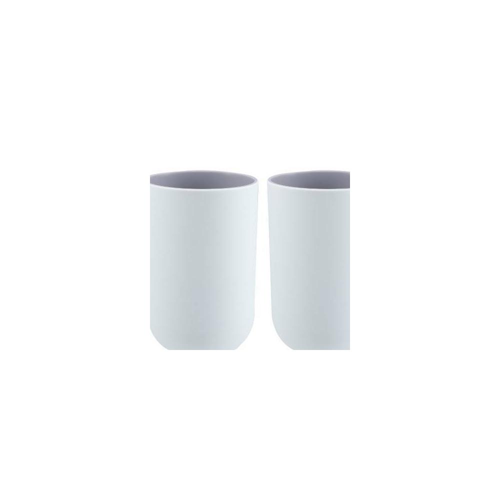 2Pcs Bathroom Tumblers Bathroom Toothbrush Cup Blue 4.33''x2.76'' 350ml - Image 44