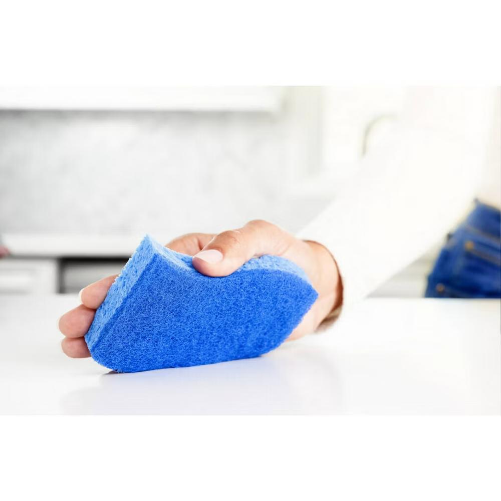 Non-Scratch Scrub Sponge - 4pk: Cellulose Material, Multi-Surface Cleaning