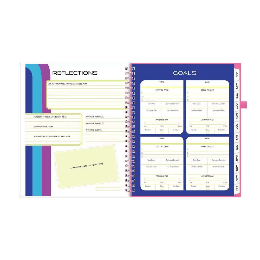 Blue Sky Your Year 7-12 Grade Weekly/Monthly Planner Wirebound 7"x9" Pink Heartsy - Image 13