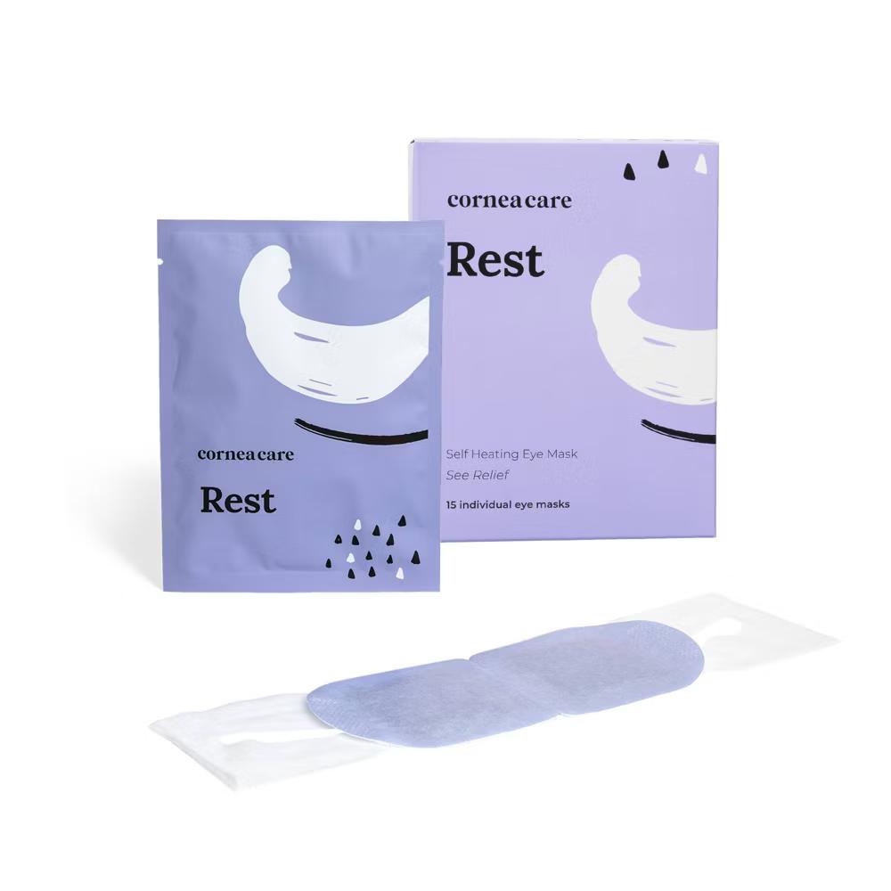 CorneaCare Rest Self-Heating Eye Masks for Dry Eye Relief - Warm Compress, Preservative & Fragrance Free - 15ct - Image 5