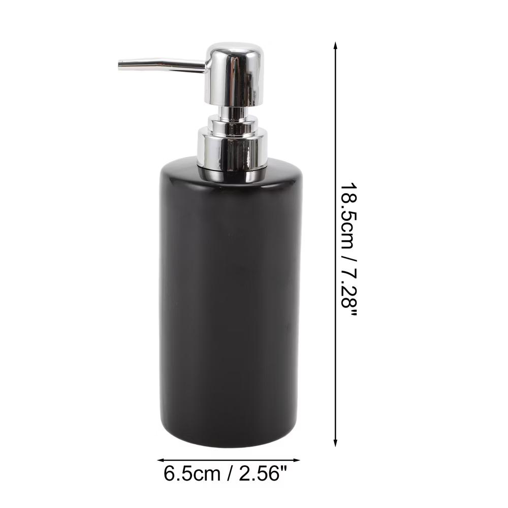 Simple Cylindrical Soap Pump Dispenser for Bathroom 300ml 1 Pc - Image 11