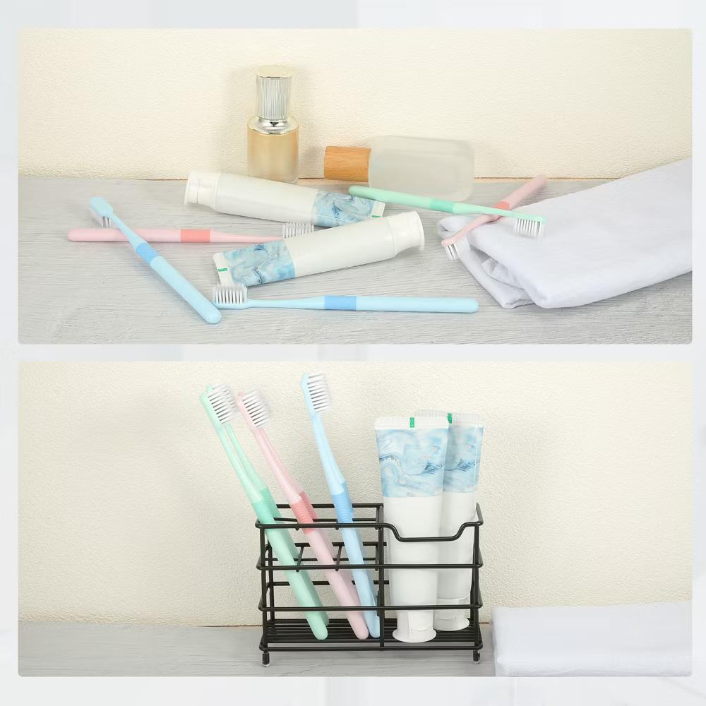 6 Slots 304 Stainless Steel Toothbrush Toothpaste Holder 1 Pc - Image 2