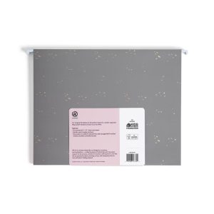 6ct Hanging File Folders Simple Speckle: Office Supplies Organizer, Multicolored, 150 Sheet Capacity