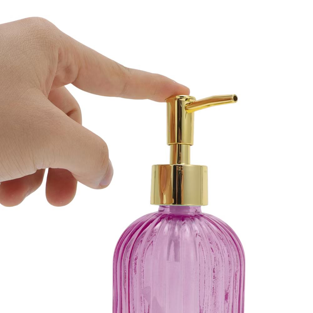 Convenient Vertical Stripe Soap Dispenser 13.53oz 1 Pc - Image 47