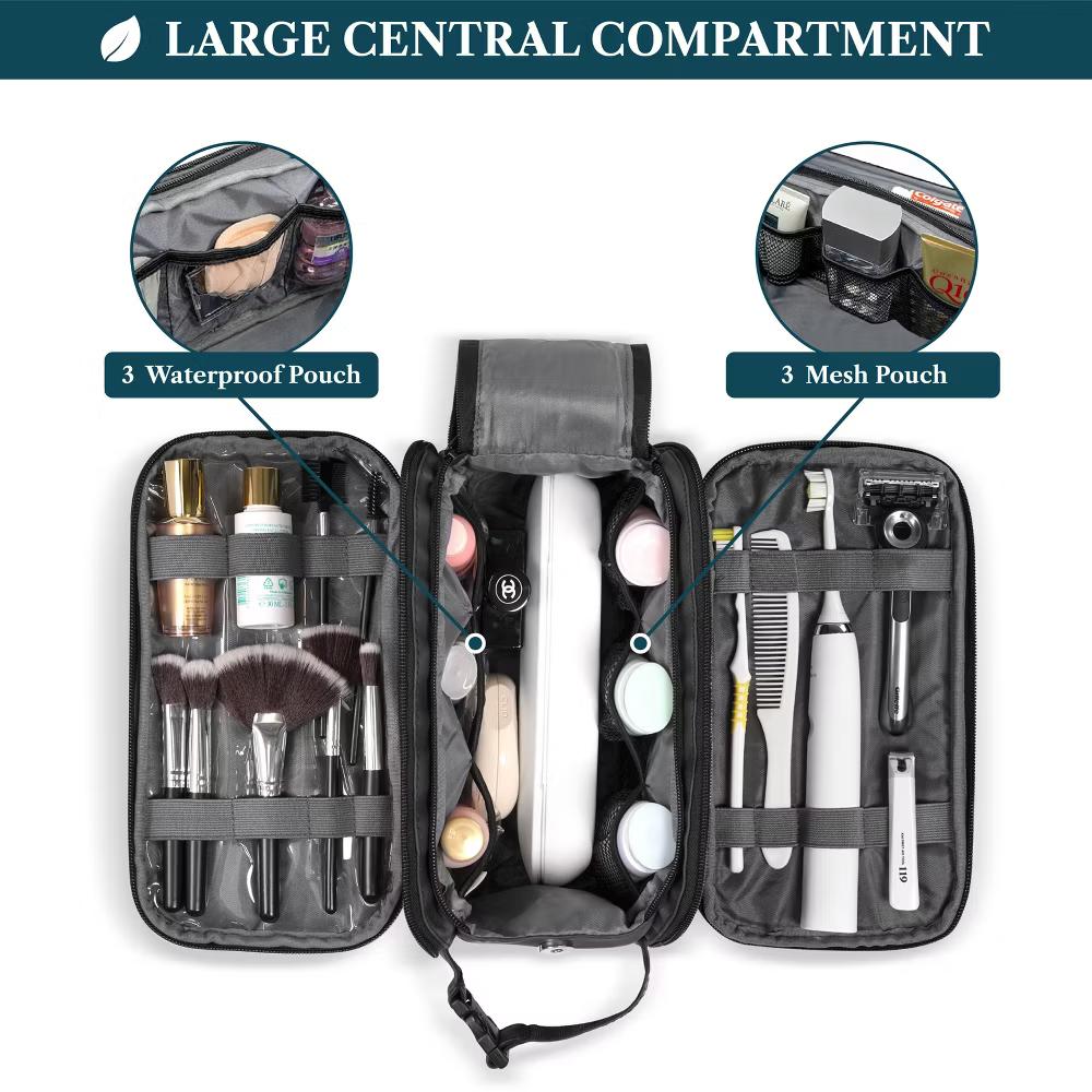 Toiletry Bag Women Men, Travel Toiletries Organizer Case, Essentials Shaving Dopp Kit, Cosmetic Make Up Accessories - Image 7