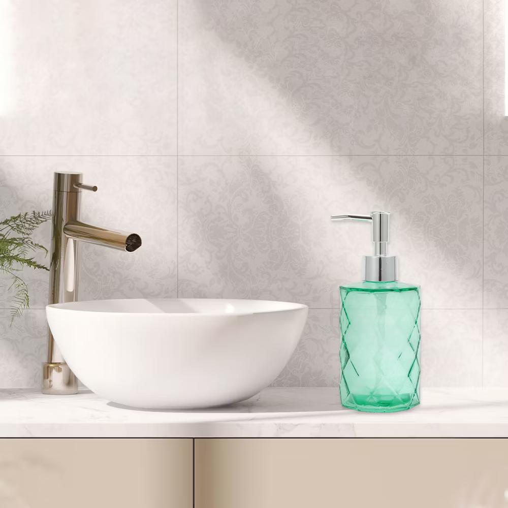 Durable Diamond-shaped Soap Dispenser 11.16oz 1 Pc - Image 24