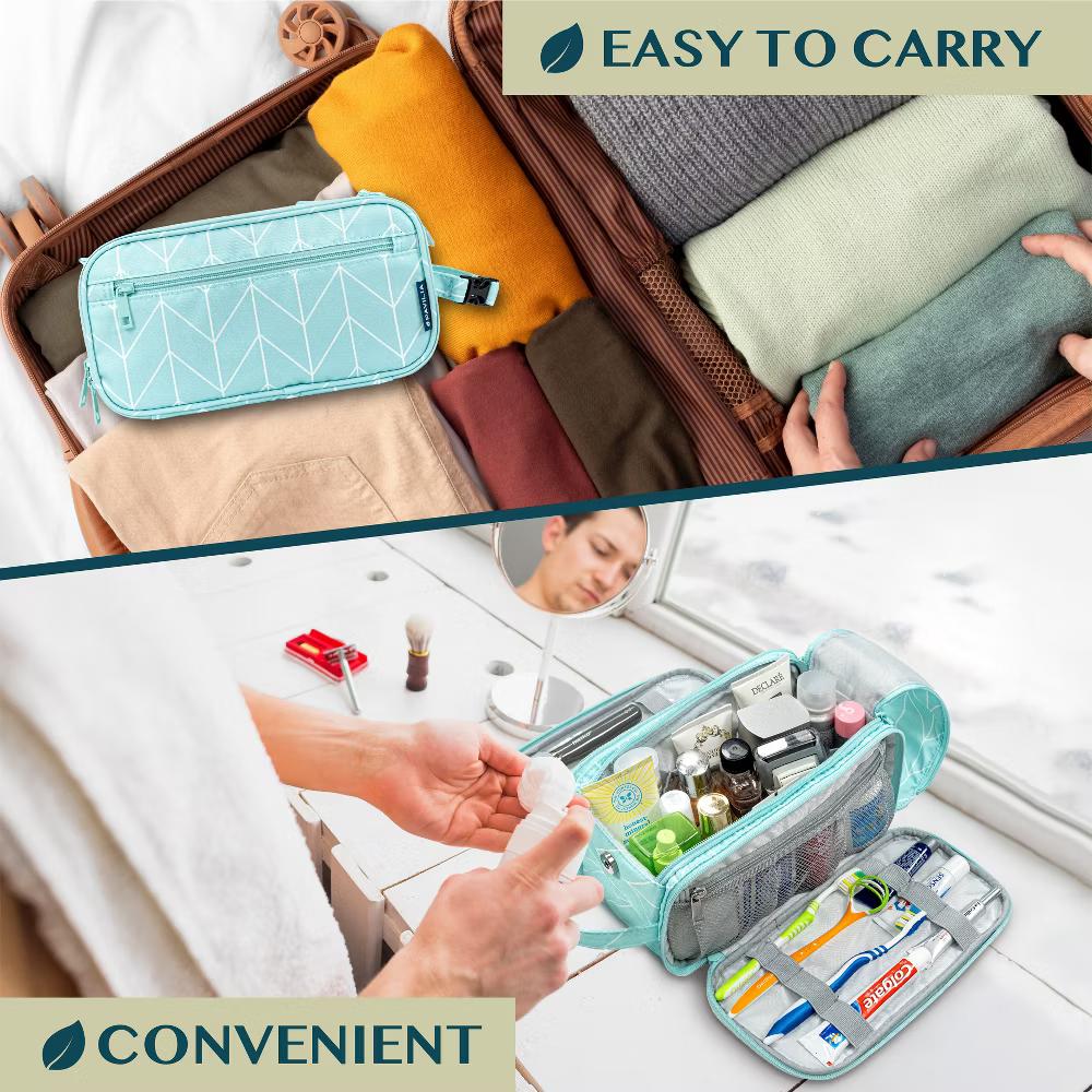 Toiletry Bag Women Men, Travel Toiletries Organizer Case, Essentials Shaving Dopp Kit, Cosmetic Make Up Accessories - Image 43