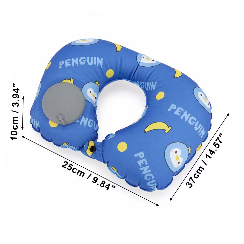 Ice Silk Inflatable Travel Pillow 1 Pc - Image 4