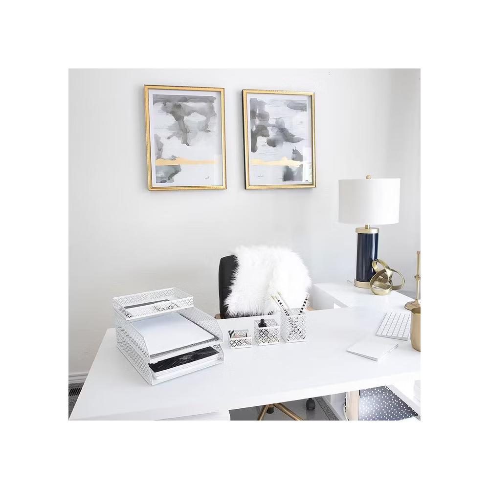 Blu Monaco 6 Piece Interlocking Desk Organizer Set - Image 37