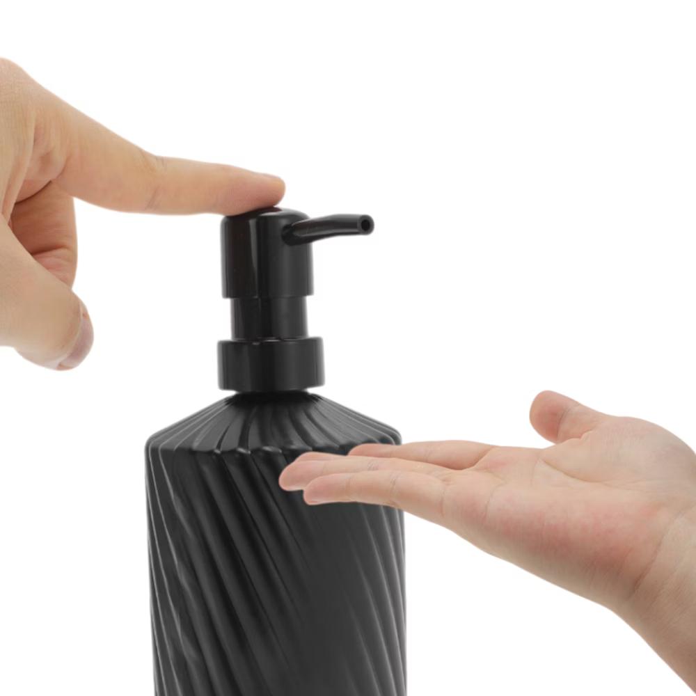 Durable Cylinder Twill Lines Soap Dispenser 1 Pc - Image 6