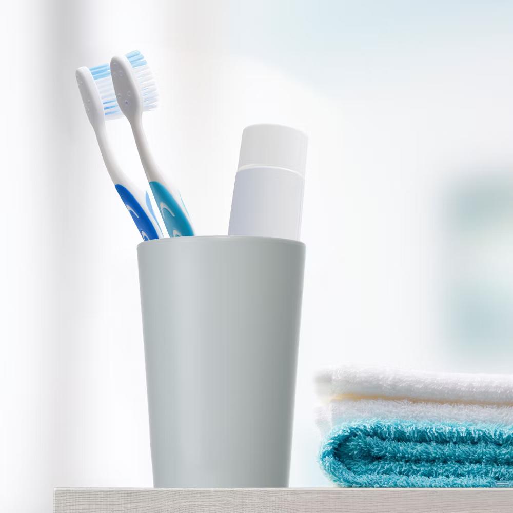 Bathroom Toothbrush Tumblers PP Cup for Bathroom 4.92''x3.03'' 2pcs - Image 17