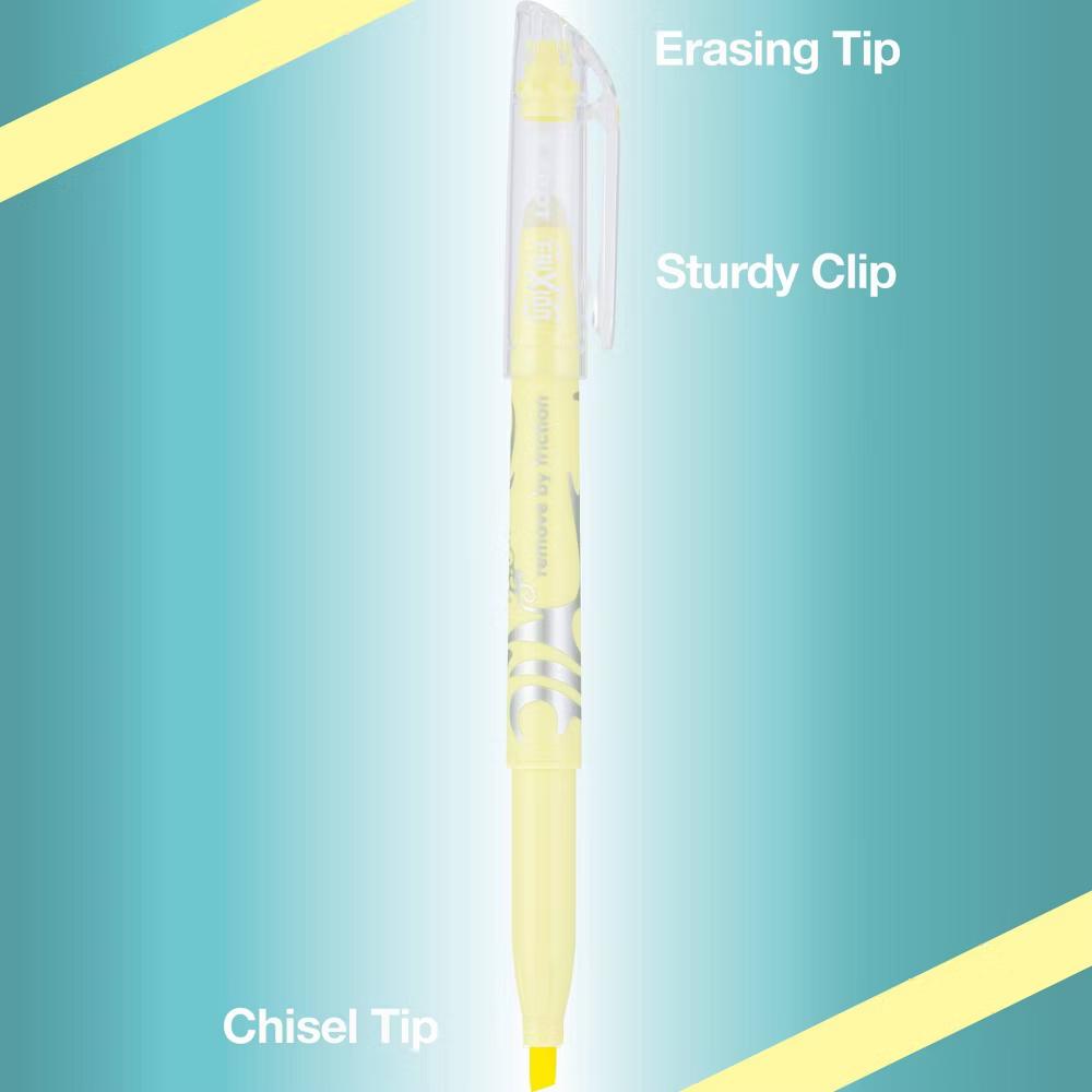 5pk FriXion Light Pastel Erasable Highlighters Chisel Tip Colorful Inks - Image 3