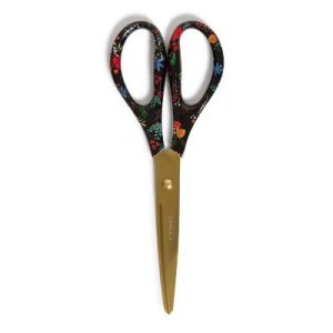 Designer Series Scissors 8" Midnight Blossom: Steel Office Tool, Floral Design, Multicolored, Non-Powered