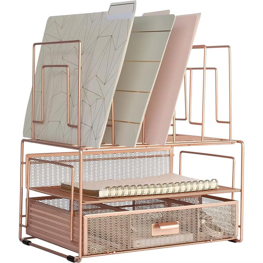 Blu Monaco Desk Organizer with File Sorters & Drawer - Image 41