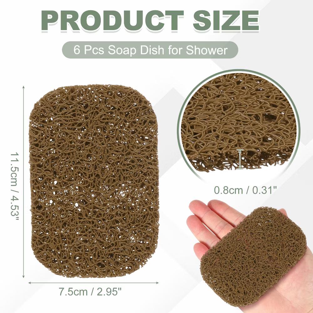 Soap Holder Pads, Soap Dish Saver Holder, Bar Dish Pads Non-Slip Self Draining - Image 54