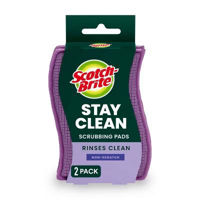 Stay Clean Non-Scratch Multipurpose Scrubbing Pads - 2ct: Microfiber, Reusable - Image 5