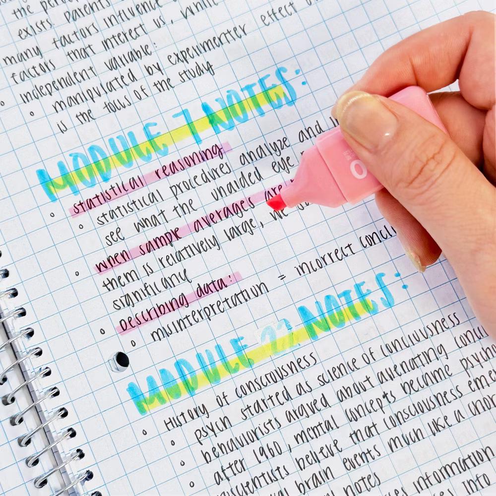 Cute and Colorful Highlighters, Marker Pens, Stationery Supplies (Set of 6), Bears - Image 5