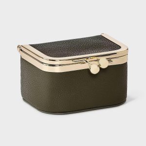 Small Kiss Lock Frame Travel Jewelry Storage Case