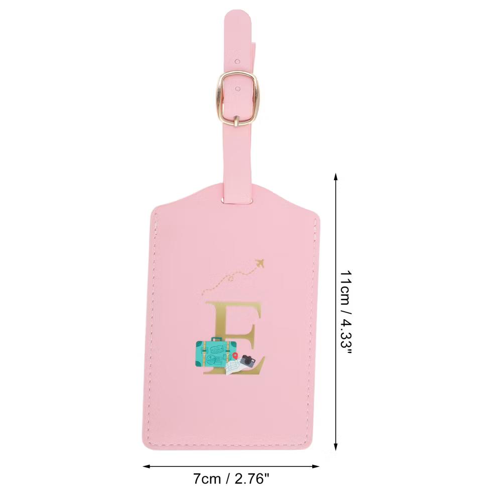 Letter Luggage Tag Pink 1 Pc - Image 21