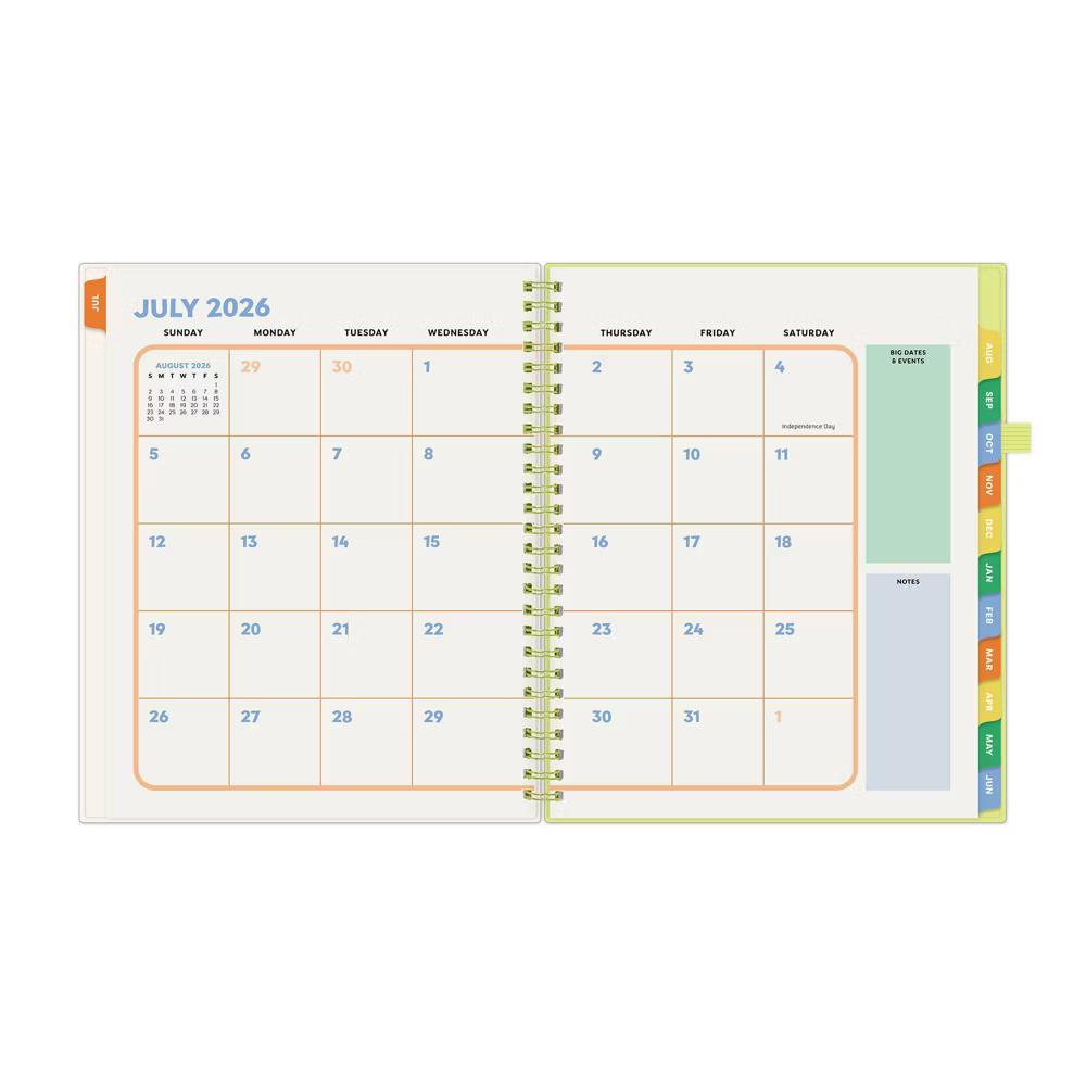 Blue Sky Your Year Elementary Weekly/Monthly Planner Wirebound 7"x9" Huxley Flowers - Image 11
