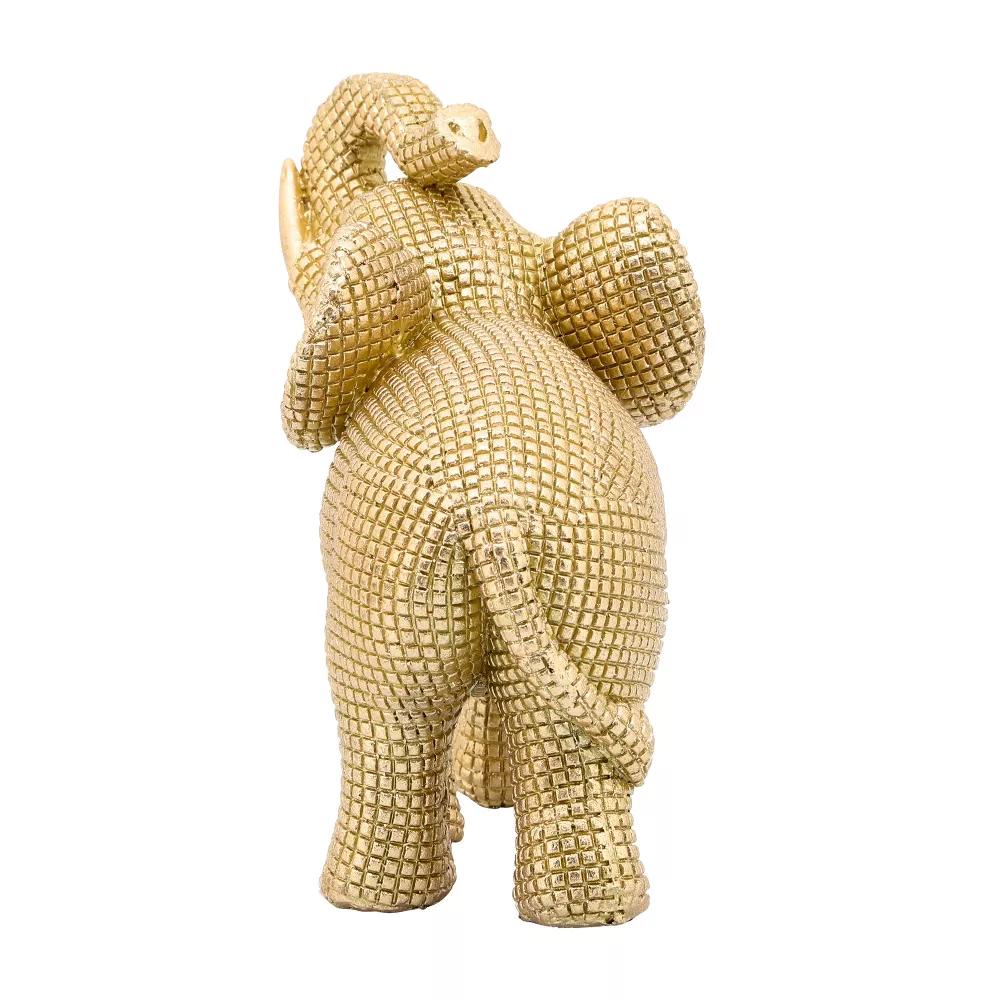 Sagebrook Home 7" Elephant Sculpture - Decorative Polyresin Elephant Statue For Home Decor - Table Accent, Desktop Figurine - Image 17