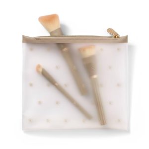 Travel Pouch Makeup Bag: Clear TPU, Zipper Closure