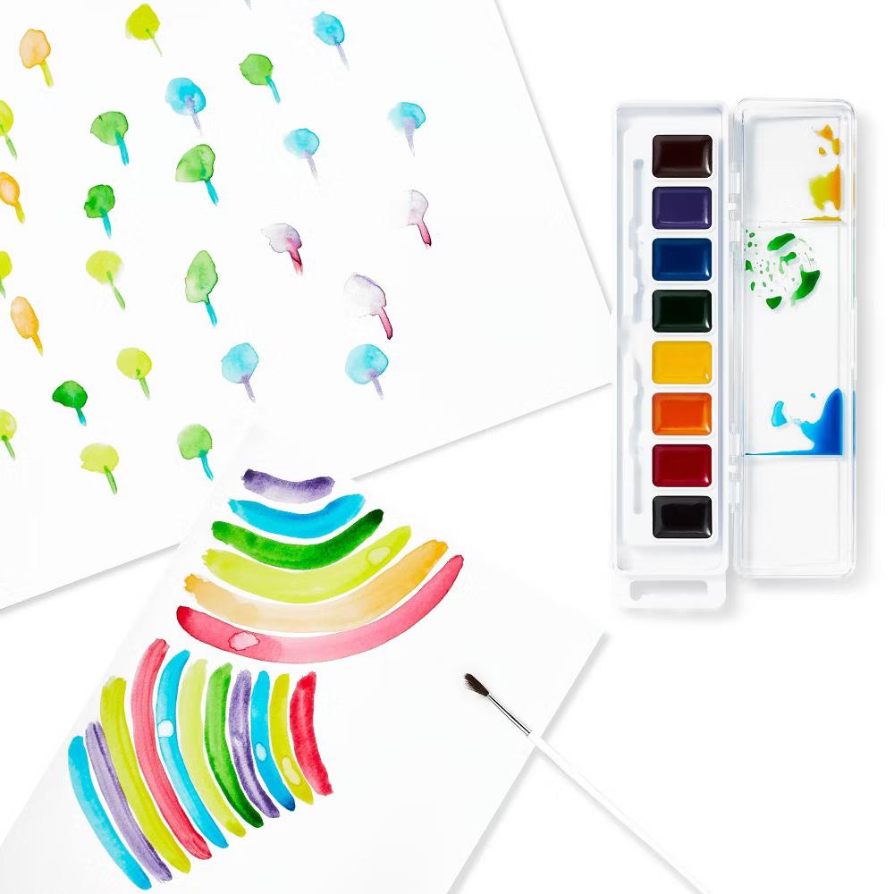 8ct Washable Watercolor Set - Water-Based Acrylic Paints, Multicolor, Craft Paint for Ages 3 - Image 5