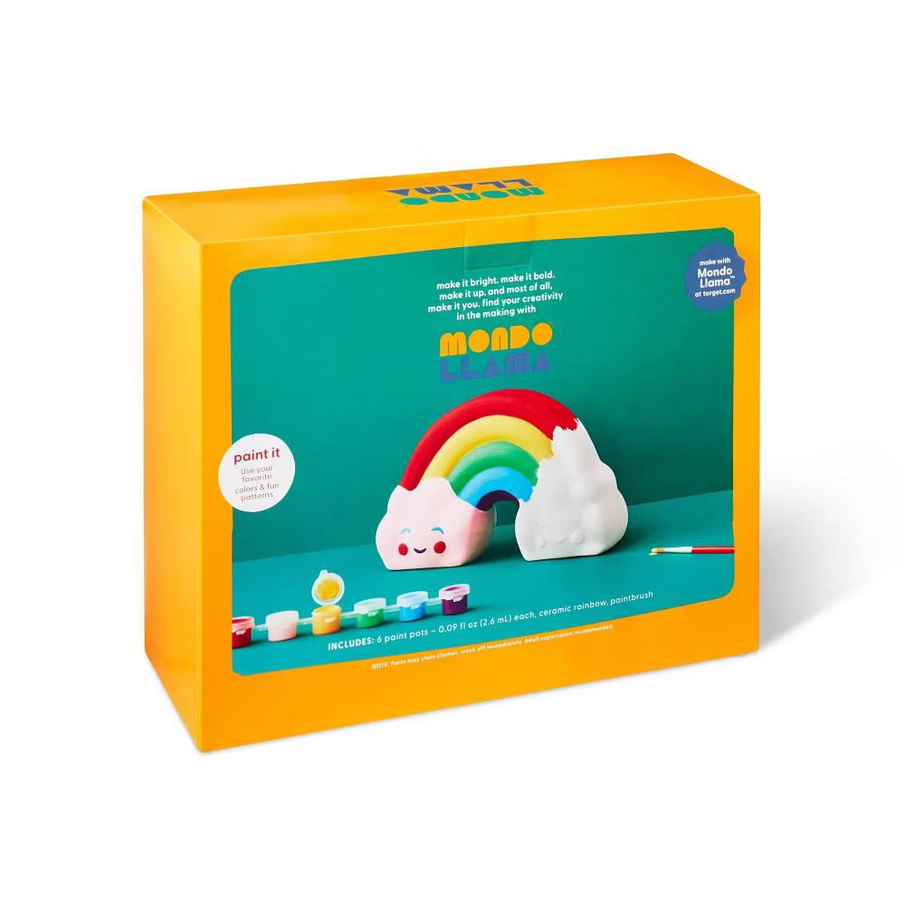 Paint-Your-Own Ceramic Rainbow Kit - Painting Kit for Kids, Includes Brush & Paint, Ages 8 - Image 4