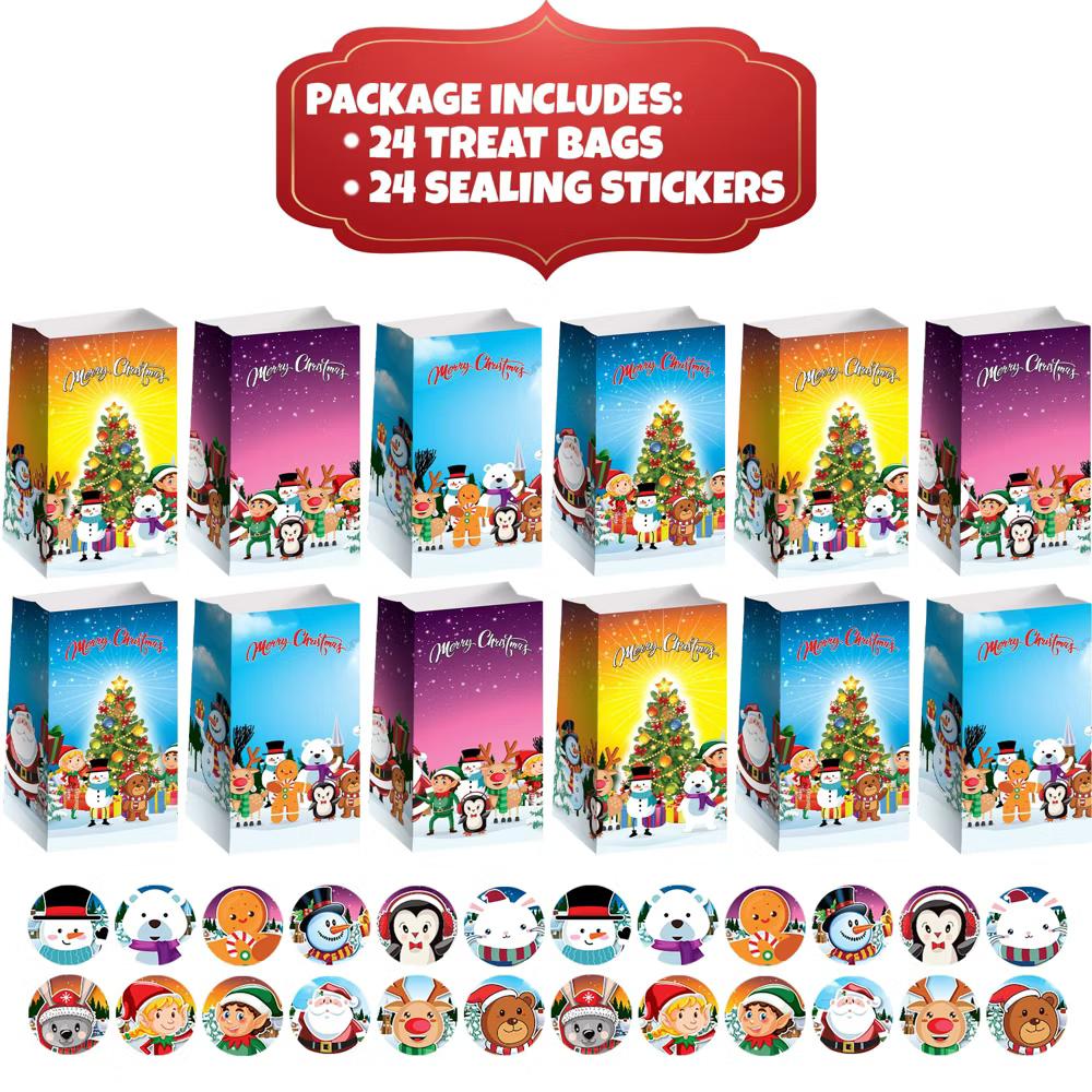 ArtCreativity Christmas Treat Bags (Pack of 24) - Image 3