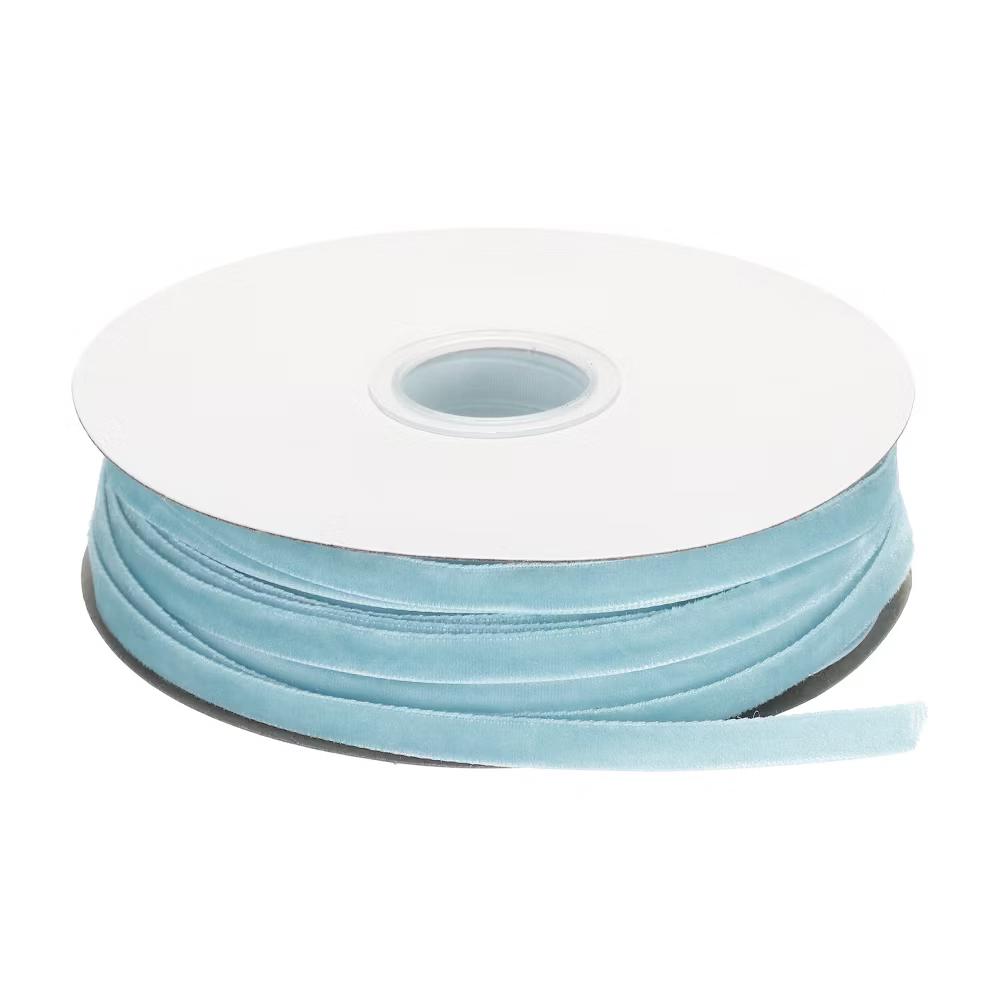 Soft Single Face Spool Silky Velvet Ribbon for Bouquets DIY Party - Image 6