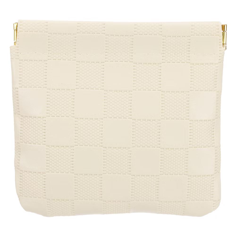 Leather Waterproof Travel Organizing Mini Snap Closure Makeup Pouch - Image 2