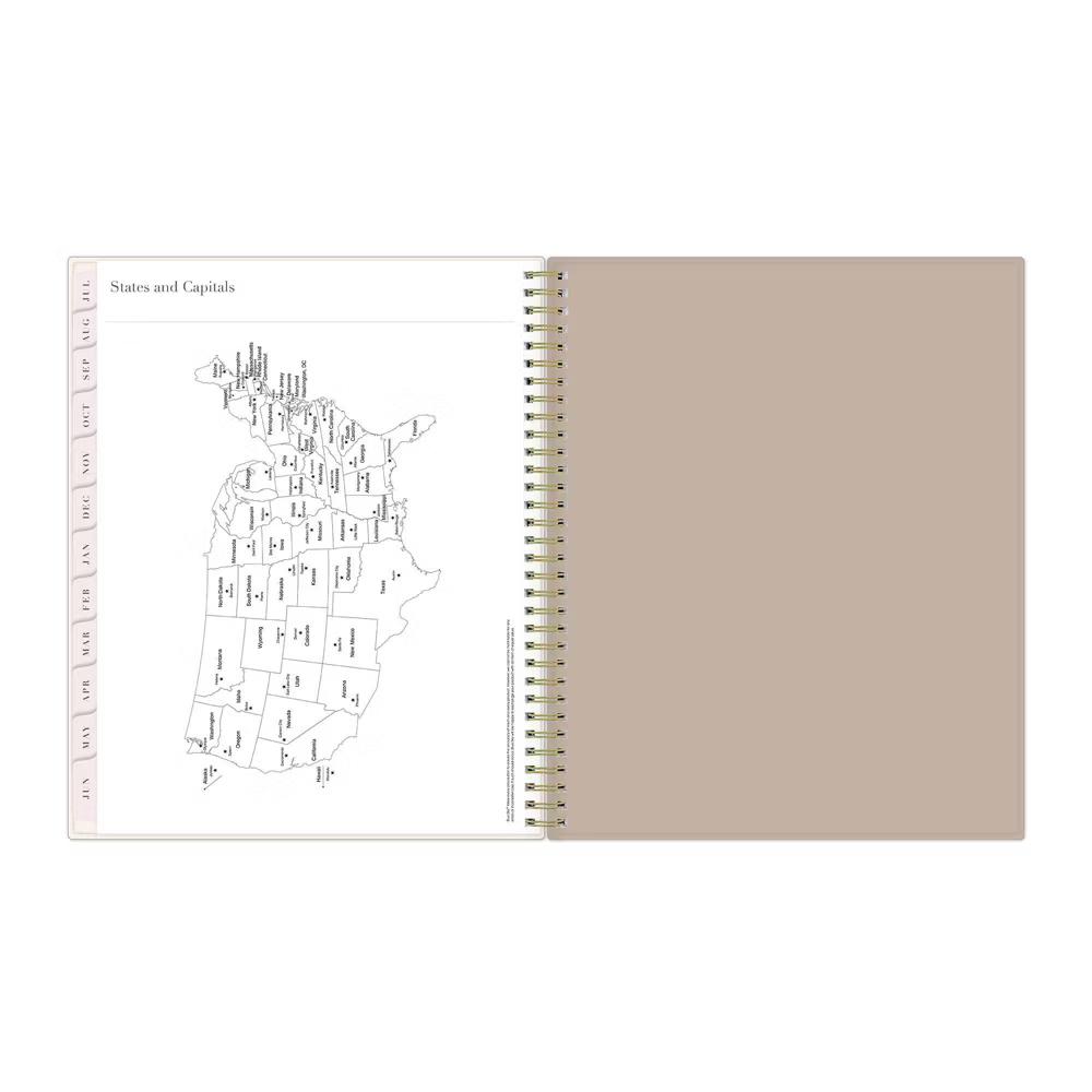 Rachel Parcell 8.5"x11" 2026-2027 Planner RP Dalmatia Tan Weekly/Monthly Safety Wirebound - Image 7