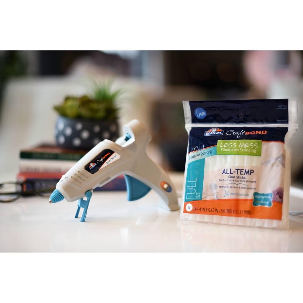 Craft Bond Full Size 24pk Glue Gun Sticks All-Temp: Non-Toxic, Clear, Hot Glue Sticks for Glue Gun - Image 5