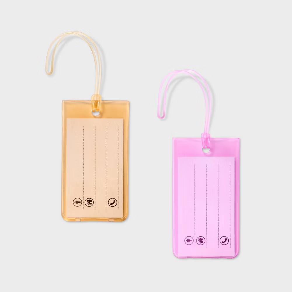 2pk Luggage Gel Tag - Solid TPU Travel Accessory Set - Image 5