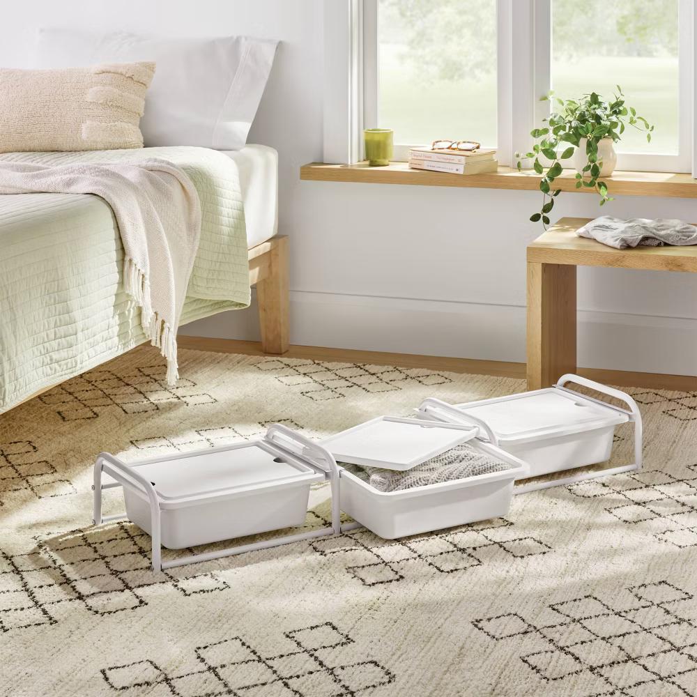 Underbed 3 Drawer Storage Unit