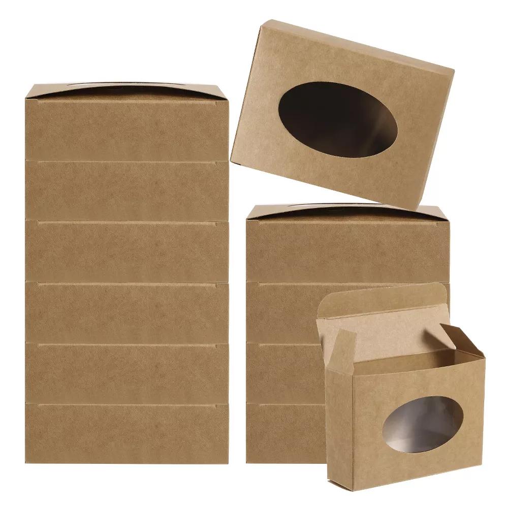 Paper Durable Soap Box with Oval Window for DIY Craft 30 Pcs - Image 8