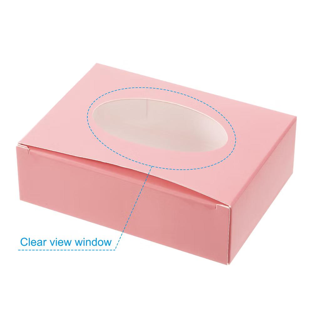 Paper Durable Soap Box with Oval Window for DIY Craft 30 Pcs - Image 13