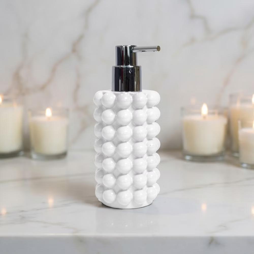 Better Trends Nova Bathroom Accessories 100% Resin Impeccably Crafted Soap Dispenser with Rust-Proof Pump for Bathroom & Kitchen Countertops - Image 37