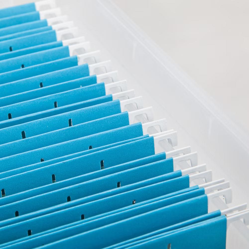 USA Letter Legal Size File Box 32qt WEATHERPRO Airtight Plastic Storage Bin with Lid and Seal and Secure Latching Buckles - Image 6