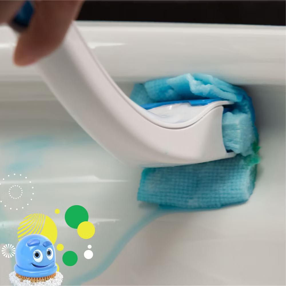 Scrubbing Bubbles Fresh Brush Toilet Bowl Cleaner Kit - Citrus - 1 Wand 8 Flushable Refills 1 Stand