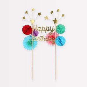 Happy Birthday Cake Topper (Pack of 1)
