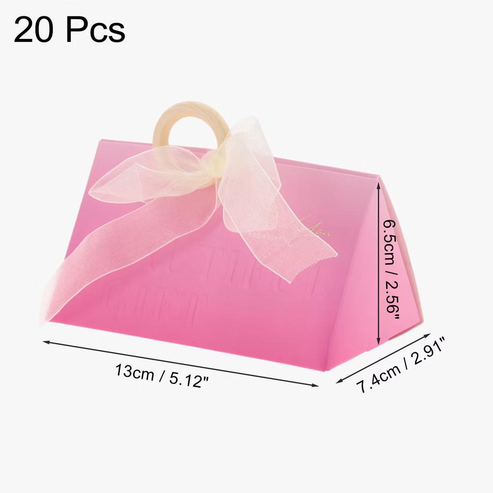 Durable Gift Boxes Christmas Halloween Ribbons and Wood Rings 5.12"x2.91"x2.56" 20 Pcs - Image 8