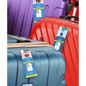 GreatShield 4 Pack Cruise Luggage Tag Holder for Royal Caribbean & Celebrity Luggage Tags w/ Zip Seal & Steel Loops, Cruise Ship and Travel Essentials