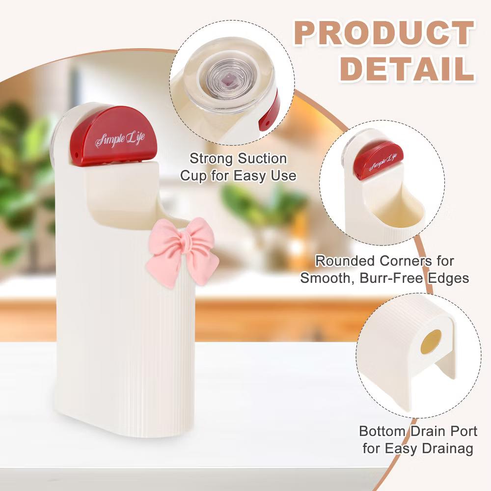 Toothbrush Holder, Wall Mounted Plastic Toothbrush Organizer - Image 8