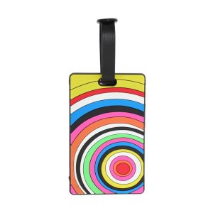 Circles Luggage Tag Multicolored 1 Pc