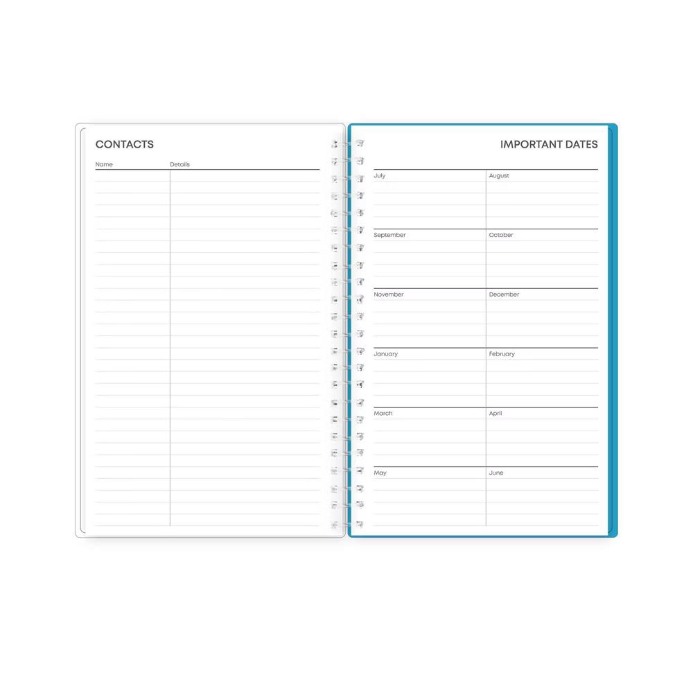 Blue Sky 5"x8" 2026-2027 Student Planner Dalla Weekly/Monthly Spiral NonTabbed - Image 9