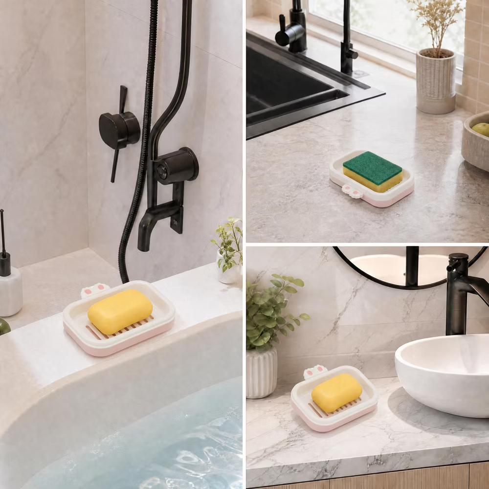 Cute Durable Soap Dish 1 Pc - Image 33